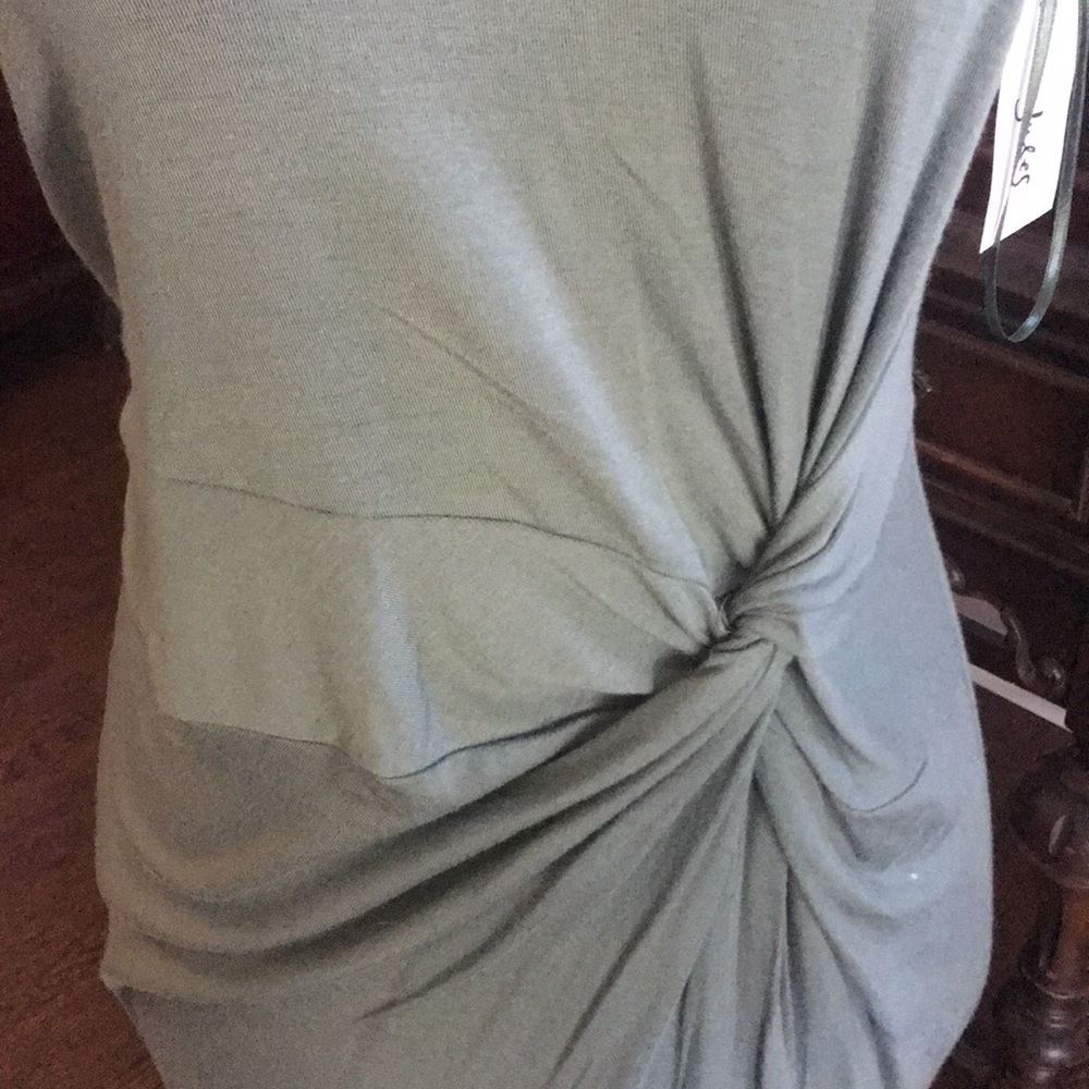 NWT Maison Jules Pale Sage Knit Sheath Dress. - Picture 3 of 6